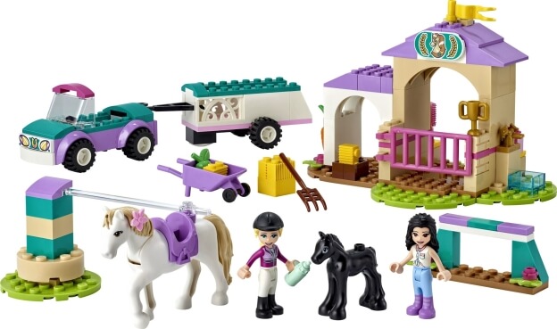 LEGO Friends 41441 Auto s přívěsem a výcvik koníka sestaveno